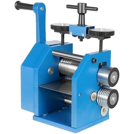 Manual Rolling Mill Machine, Manual Combination Rolling Mill Machine, Jewelry Press Tabletting Tool with Adjustable Press Thickness & Hand Crank for Jewelry Industry$$Art & Craft