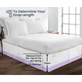 thumbnail image 5 of SGI Bedding 11 Inch Dual Tone Bed Skirt | Microfiber Bed Skirt | Fade Resistant, Wrinkle Free, Anti-static, Decorative, Extra Storage Space, Clutter-Free | Full, Lilac, 5 of 8