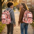 thumbnail image 3 of Jeiento Axolotl Kids Backpack for Girls 17 Inch Lightweight School Bag, 600D Tear Resistant with 6 Pockets & Padded Tablet Sleeve, Soft Bookbag for Grades 3-6, 3 of 8