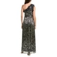 thumbnail image 2 of Adrianna Papell womens  One Shoulder Crinkle Gown, 6, Navy, 2 of 3