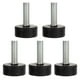 thumbnail image 2 of Pies niveladores de muebles de goma, 5 uds., con tornillos, niveladores roscados para muebles, pies ajustables, almohadillas niveladoras para pies, patas ajustables para muebles, 2 of 4