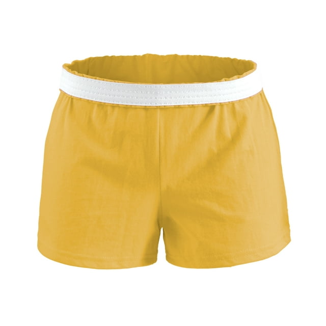 Soffe Girls' Authentic Cheer Short, Light Gold, X-Small (1-Pack)