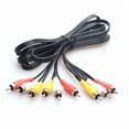 thumbnail image 5 of Cable compuesto de audio/video RCA de 3 metros (10 pies) para DVD/VCR/SAT, conectores amarillos/blancos/rojos, 3 machos a 3 machos., 5 of 5