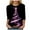 Pink, variant on Dmsael Christmas Shirt Women Christmas T Shirts Women 3/4 Length Sleeve Women Tops Cute Chrismas Tree Graphic Tees Holiday Crew Neck Xmas T-Shirts Fall Tunic Top Black,L
