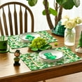 thumbnail image 3 of Sm:)e Shamrock Love Heart St. Patrick's Day Placemats Set of 4, 12x18 Inch Seasonal Table Mats for Party Kitchen Dining Decoration, 3 of 7