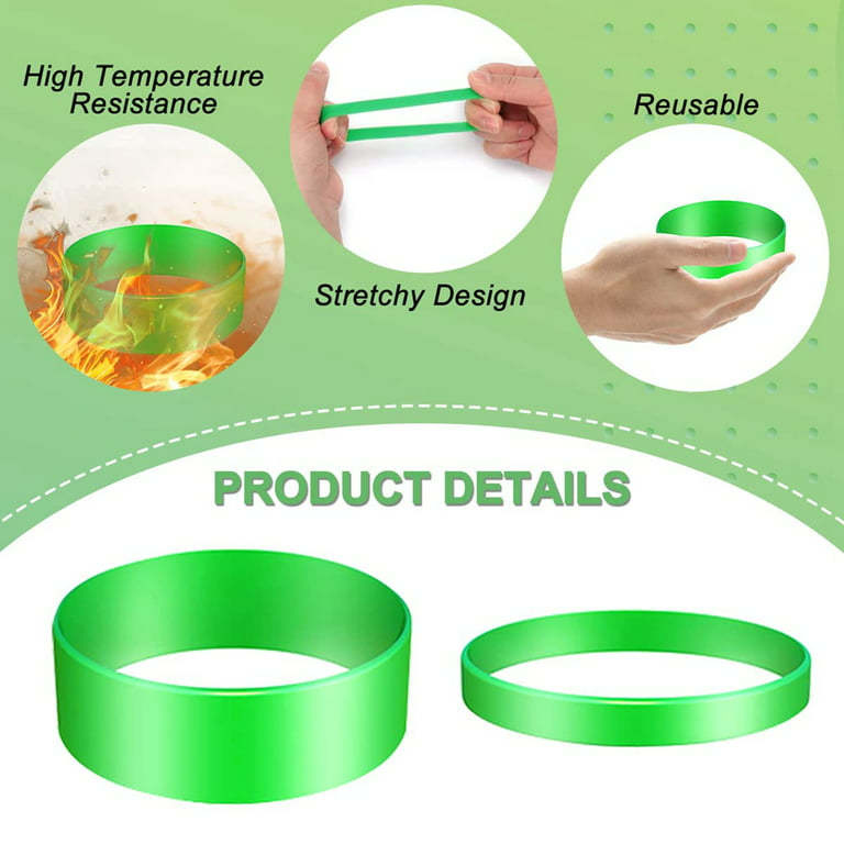 Silicone Bands for Sublimation Tumbler, 30Pcs Elastic Sublimation Paper  Holder Sublimation Silicone Rubber Bands Prevent Ghosting Sublimation