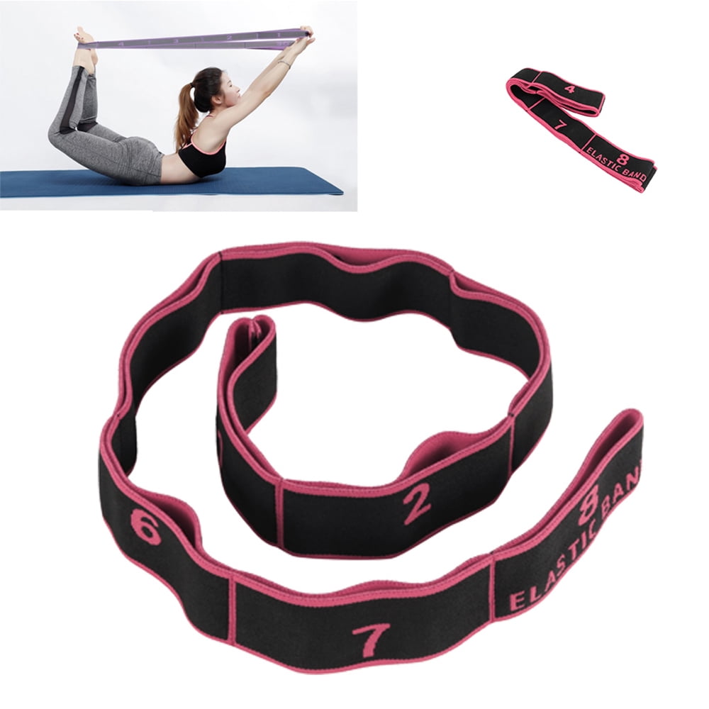 Yoga Stretch Strap Belt Resistance Band Loops Stretching Flexible Loops Pilates