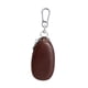 thumbnail image 4 of Estuche para llaves de coche, cartera para guardar llaves de coche, de piel sintética, para mujer y hombre, bolso compacto para llavero. Marrón oscuro, 4 of 9