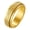 Gold, variant on 6 mm Wide Spinner Ring Sandblasted Stainless Steel for Men and Women