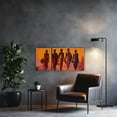 thumbnail image 2 of Traditional African Woman Canvas Wall Art 3 Pics American Black Girl Picture Wall Art Vintage Ethnic Tribe Painting Prints Home Decors Unframed, 2 of 6