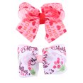thumbnail image 1 of 2Pcs Hair Bows Clips Simple Girls Printed Pattern Chic Bowknot Barrettes, 1 of 8