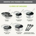 thumbnail image 2 of GreenPan Hybrid 13-Piece Nonstick Stainless Steel Cookware Set, 2 of 6