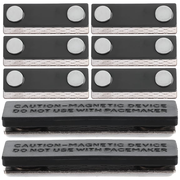 CCOCC 8 Pcs Magnetic Name Badge Labels Magnet Name Tag Backing Office and Supplies Magnetic Id Badge Holder