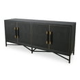 thumbnail image 2 of Moe's Home Collection MAKO Faux Leather Sideboard Black Color, 2 of 6