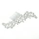 thumbnail image 1 of Nvzi Horquillas para el pelo de boda con flores para novias, peinetas con perlas de cristal, pinzas para el pelo, accesorios para el pelo de boda dorados, joyas plateadas, 1 of 4