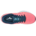 thumbnail image 5 of Mizuno Women's Wave Rider 25 Waveknit™ Running Shoe, Size 10, Cayenne-Phlox Pink (271R), 5 of 8