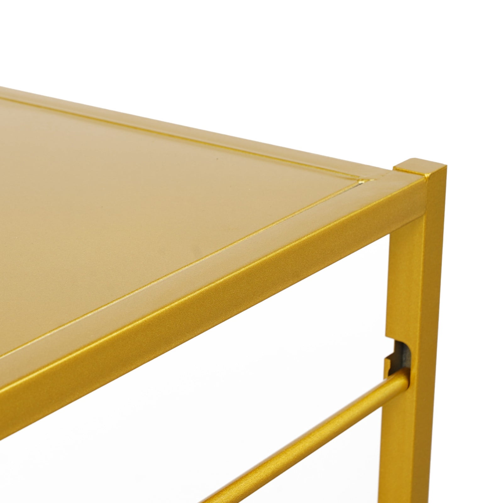 1 PCS Gold Double-Sided 16 Tier Ribbon Rack, Ribbon Holder, Storage Shelf For Ribbon,Wrapping Paper