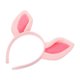thumbnail image 1 of Pink Animal Ears Headband for Women Lightweight Fabric Iron Plastic One Size Fits Most, 1 of 5