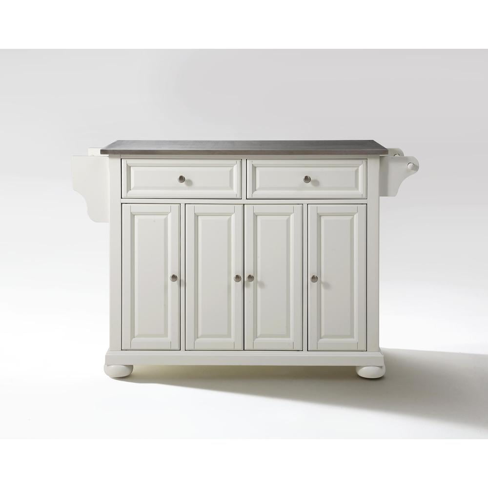 Crosley Furniture Alexandria Stainless Steel Top Full Size Kitchen Island/Cart