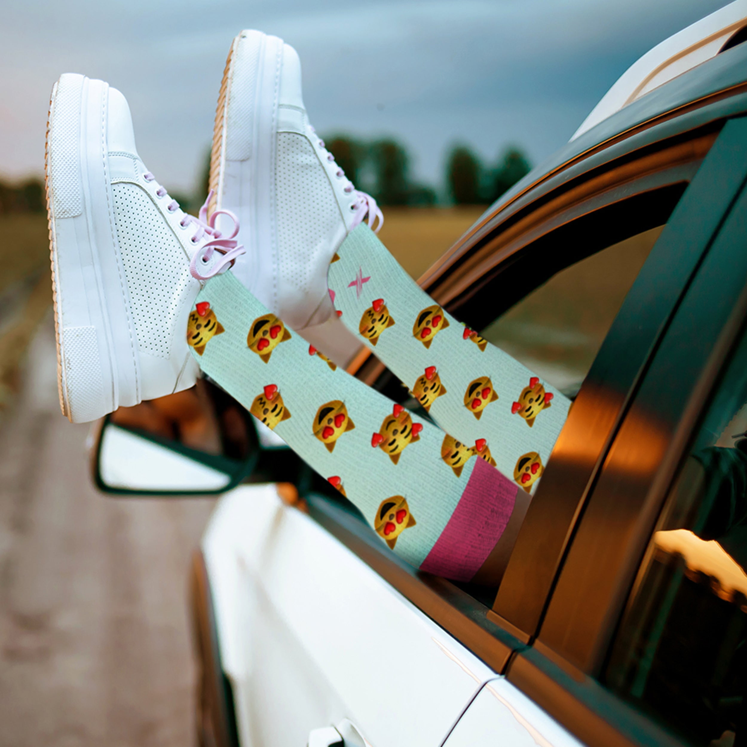 Emoji Fun And Expressive Compression Socks - 3 Pair