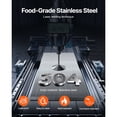 thumbnail image 2 of KFFKFF Commercial Electric Sauce Warmer, Hot Fudge Warmer,Cheese Dispenser 2.4L*2，86-230℉ Temp Adjustable，Plastic Double Pumps Dispenser, 2 of 9
