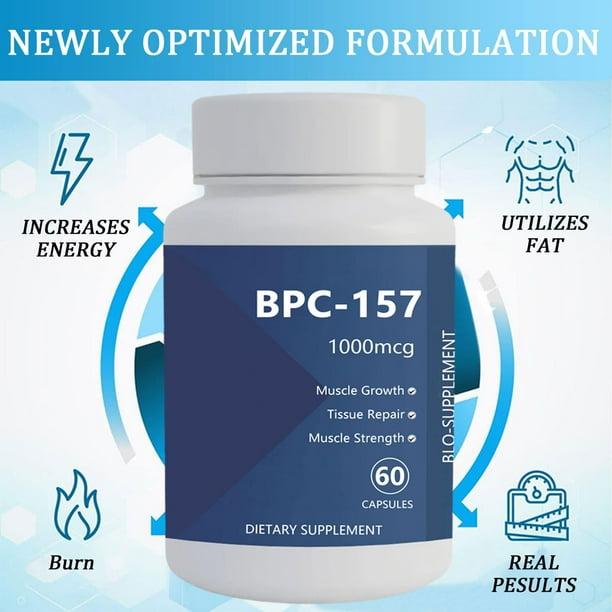 peptido bpc 157 para que sirve Gwynne Cápsulas De Péptidos Bpc-157 1000mcg De Alta Potencia Para La  Recuperación Muscular Y Del Ejercicio, Recuperación Acelerada Y Curación  Intestinal 60 Cápsulas main image 1