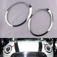thumbnail image 2 of 2X for 2007-2015 R55 R56 R57 R58 R59 ABS Chrome Silver Headlight Trim Ring 51137149905, 2 of 6