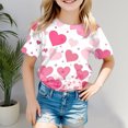 thumbnail image 2 of Godom Girls Super Soft Short Sleeve T-Shirts Round Neck Solid Loose Basic Tees Girls Summer Tops, 2 of 5