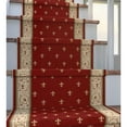 thumbnail image 4 of Well Woven Custom Size Hallway Stair Runner Apollo Fleur De Lis Red (27" x 65' Runner) Rug, 4 of 5