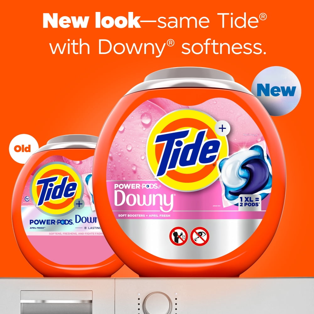 Tide Power Pods With Downy April Fresh Laundry Detergent Pods, 45 ct