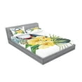 thumbnail image 2 of Ambesonne Tropical Fitted Sheet & Pillow Sham Set, Toucan Bird Exotic, Full, Multicolor, 2 of 2