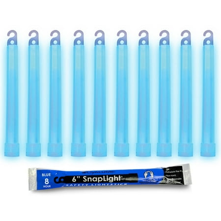 Cyalume SnapLight Blue Glow Sticks, 6