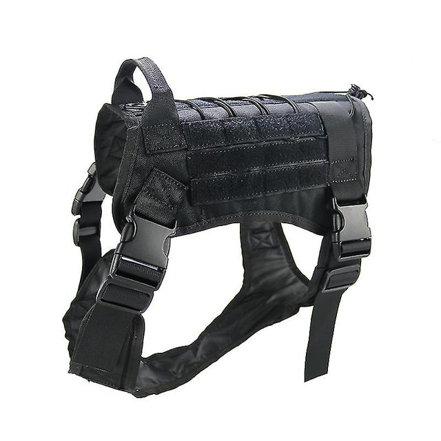 Arnés táctico para perros con mango de nailon, arnés de entrenamiento ajustable, chaleco de trabajo para mascotas