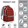 thumbnail image 6 of Geometric Patterns Texture Backpack for School College, Laptop Bookbag with Multiple Pockets, Durable Nylon Daypack as a Gift for Men Women, 6 of 6
