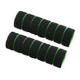 thumbnail image 1 of EeaseCA 2pcs Handlebar Grips Bike Racing Motorcycle Handle Bar Sponge Grips Cover Non-slip Handle Grips(Green and Black), 1 of 8