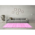 thumbnail image 3 of Ahgly Company Indoor Rectangle Abstract Pink Modern Area Rugs, 7' x 10', 3 of 4
