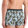 thumbnail image 4 of Men's Boxer Briefs, Colorful Checkered Lizard Gecko Soft Comfy Mens Underwear Boxer Briefs Breathable With Widen Waist, 4 of 7