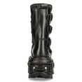 thumbnail image 6 of NEW ROCK BOOTS TANK373-S1 Black Leather Unisex Combat Platform Biker Goth Shoes 37, 6 of 6