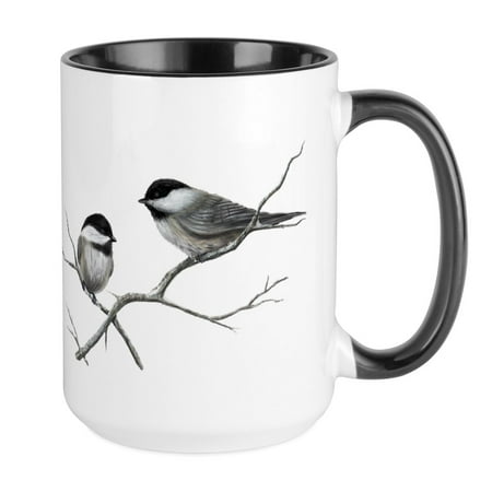

CafePress - Chickadee Song Bird Mugs - 15 oz Ceramic Large Mug