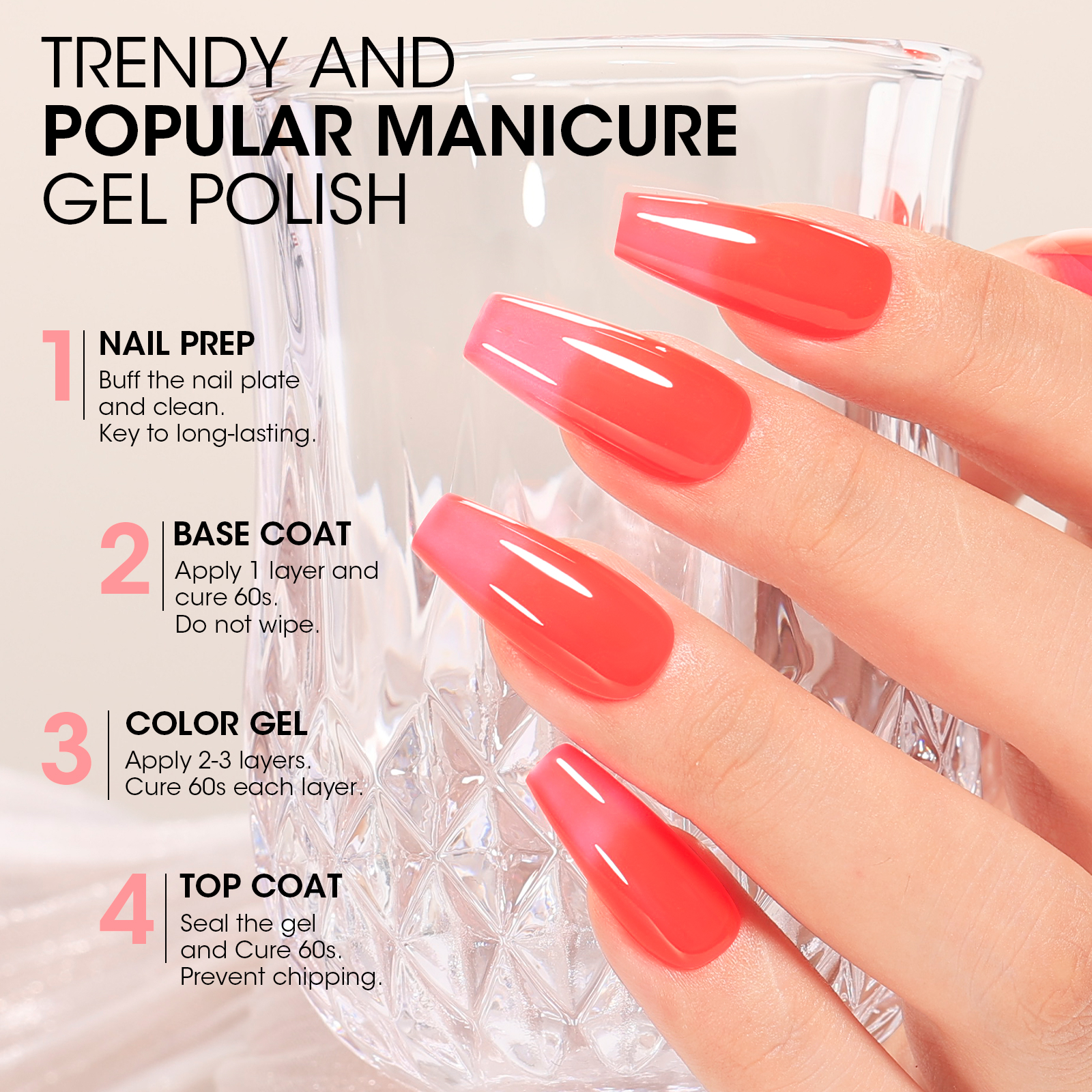 Gellen Ice Glassy Gel Nail Polish Kit - 6 Colors photo 3