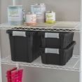 thumbnail image 3 of Caja de Almacenamiento Apilable Sterilite Paquete de 18 Unidades de 7.5 Galones Negra, 3 of 9