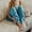 Blue, variant on IDALL Womens Pants Pants for Women Womens Winter Elastic Thickened Fleece Plush Thermal Full Length Legging Pants Thermal Leggings for Women Pajama Pants Gray L