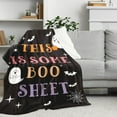 thumbnail image 4 of Halloween Blanket for Women Men 60x50- Boo Basket for Women Halloween Decorations Nightmare Before Christmas Fall Throw Blanket Halloween Boo Gifts for Kids Adults, 4 of 6