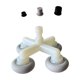 thumbnail image 5 of Masajeador de 4 cabezales para fitness, con interfaces de silicona para masajeador, robusto y creativo. Cabeza redonda, 5 of 7