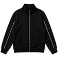 thumbnail image 3 of JZEJING Boys Fall Jacket Stand Collar Long Sleeve Lightweight Zip up Coat with Pocket Kids Clothes Boys, 3 of 6