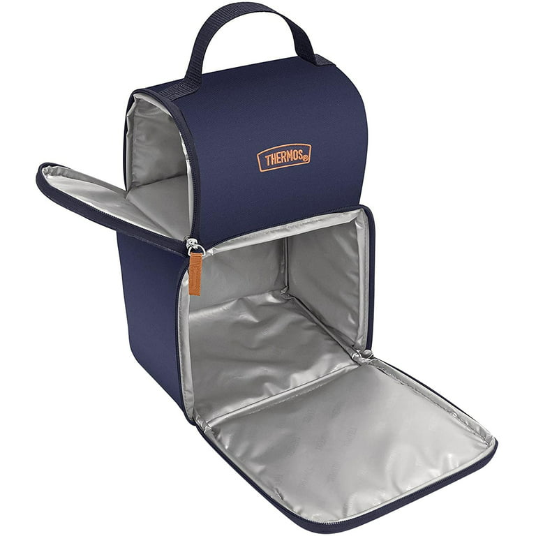 Thermos Dual Compartment Lunch Box - Navy Plaid 