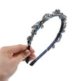 thumbnail image 6 of Unique Bargains Rhinestones Headband Blue Faux Crystal Hair Bands Sparkle Beaded Head Bands for Women and Girls, 6 of 7