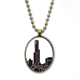 thumbnail image 1 of Australia City Landmark rascacielos silueta Collar Colgante de cadena vintage Colección de joyas colgantes Unbranded M, 1 of 3