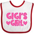 thumbnail image 3 of Inktastic Gigi's Girl Granddaughter Girls Baby Bib, 3 of 4