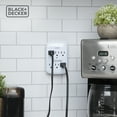 thumbnail image 6 of Black + Decker Surge Protector Wall Tap 6 Outlets (2 Pack), 6 of 7